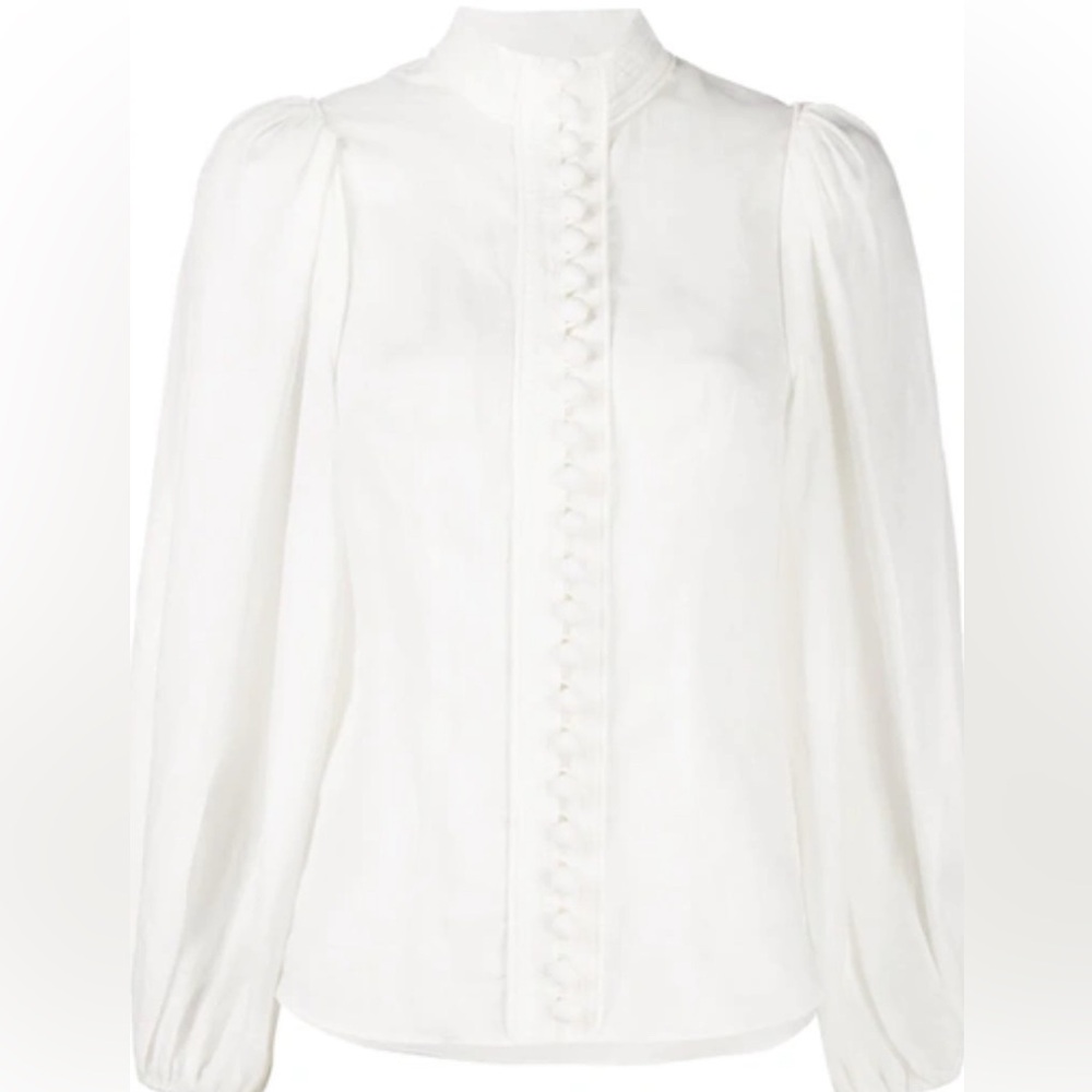 Zimmermann brightside linen blouse